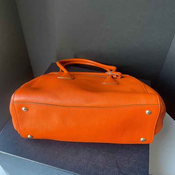 PradaCuir Frame Convertible Tote Canvas and Saffia - Picture 2 of 16